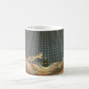 Vintage Celestial astronomi, Nattdrottning Kaffemugg