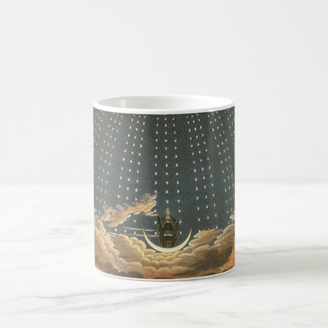 Vintage Celestial astronomi, Nattdrottning Kaffemugg (Center)