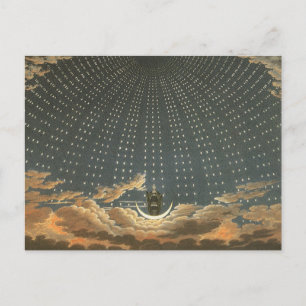 Vintage Celestial astronomi, Nattdrottning Vykort