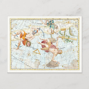 Vintage Celestial Atlas Constellations Vykort