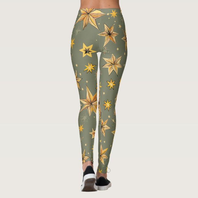 Vintage Celestial Design Leggings (Baksida)