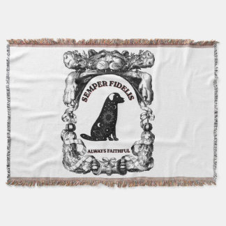 Vintage Celestial hundaffisch Semper Fidelis Filt
