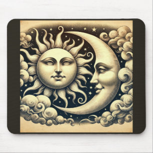 Vintage Celestial Sol & Måne Musmatta