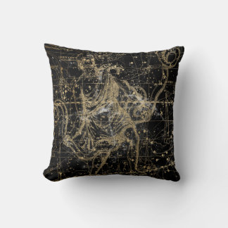 Vintage Celestial Star Map Background Kudde