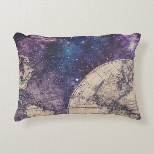 Vintage Celestial World Map (3) Prydnadskudde