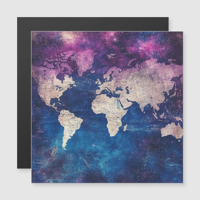 Vintage Celestial World Map (4) (Fram/baksida)
