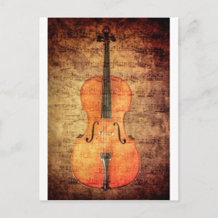Vintage Cello Vykort