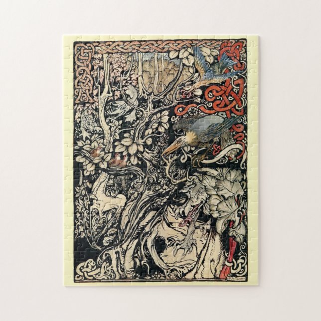 Vintage Celtic Fairy Tales Creates by Rackham Pussel (Vertikal)