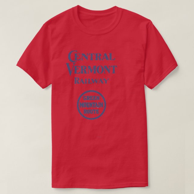 Vintage Central Vermont-järnvägen T Shirt (Design framsida)