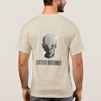 Vintage certifierad överanalysatör estetisk grafik t shirt