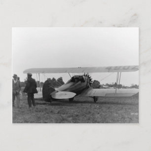 Vintage Cessna 1920:s flygplan Vykort