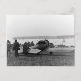 Vintage Cessna 1920:s flygplan Vykort