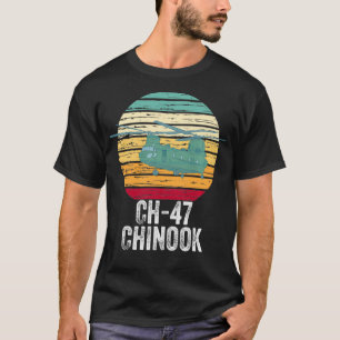 Vintage CH47 Chinook Militärhelikopter T Shirt