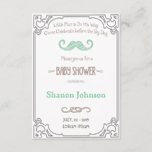 Vintage Chalkboard Boy Babay Shower-inbjudan Inbjudningar