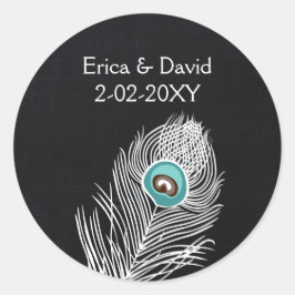 Vintage Chalkboard-favoritklistermärken för påhitt Runt Klistermärke