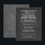 Vintage Chalkboard Helgdag Open House-inbjudan OSA Kort<br><div class="desc">God jul och Gott nytt år Inbjudan med ett traditionellt utseende.</div>