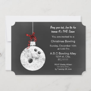 Vintage Chalkboard-inbjudan till julparkering Inbjudningar