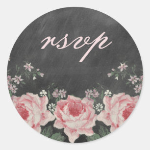 Vintage Chalkboard Ro OSA Sticker Runt Klistermärke