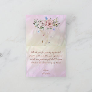 Vintage Champagne Peony Bridal Shower Tea Party Pa Tack Kort
