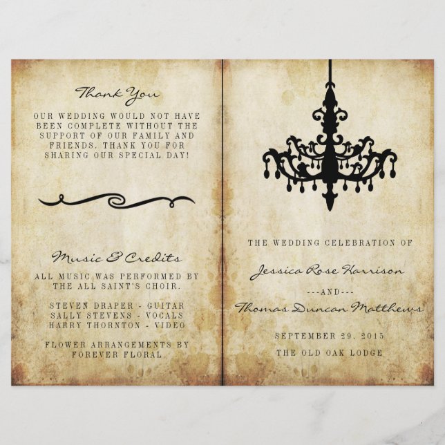 Vintage Chandelier Bröllop Collection (Framsida)