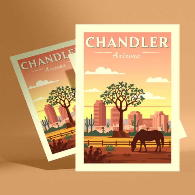 Vintage Chandler Arizona Vykort (Skapare uppladdad)