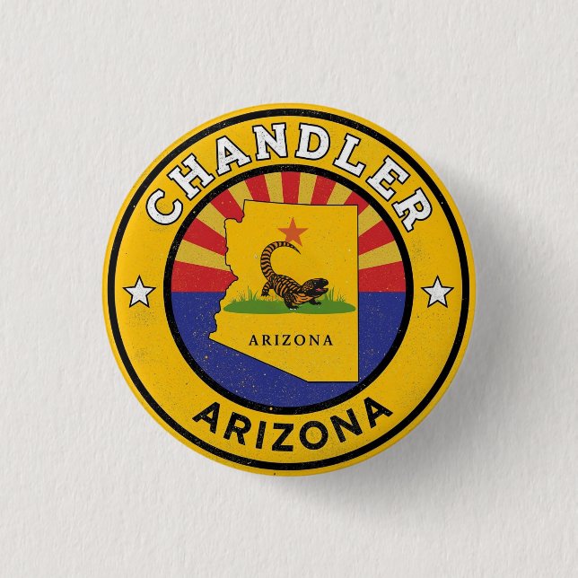Vintage Chandler City, Arizona-presenter Knapp (Framsida)