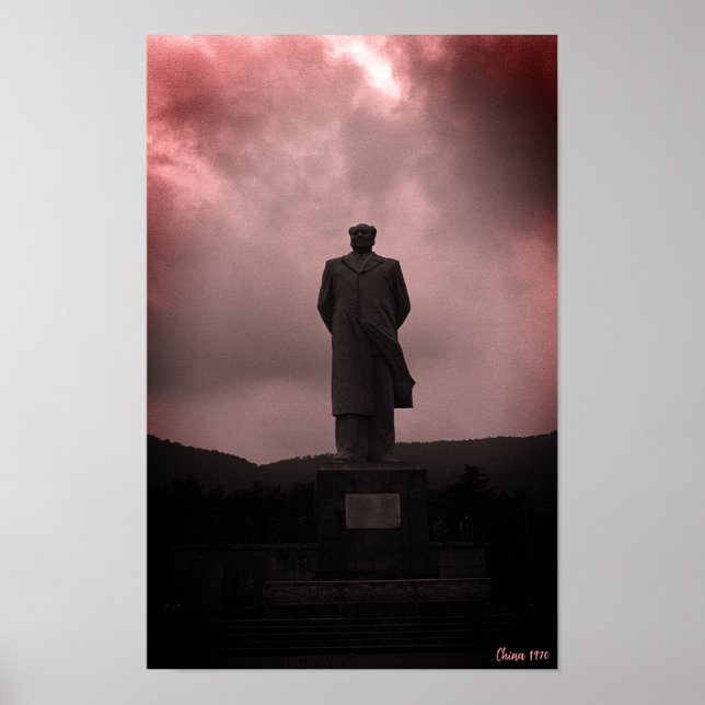 Vintage Changsha Mao Zedong-staty Poster (Framsidan)
