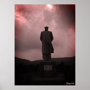 Vintage Changsha Mao Zedong-staty Poster