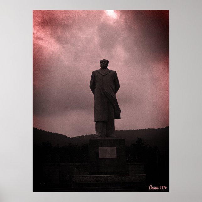Vintage Changsha Mao Zedong-staty Poster (Framsidan)