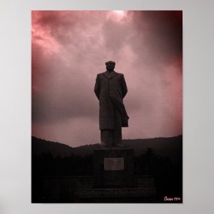 Vintage Changsha Mao Zedong-staty Poster