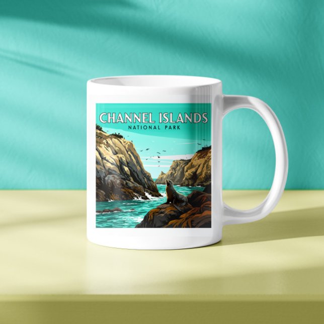 Vintage Channel Islands nationalpark Kaffemugg (Skapare uppladdad)