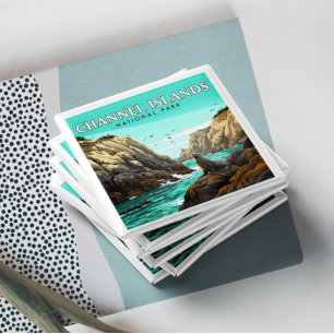 Vintage Channel Islands nationalpark Magnet