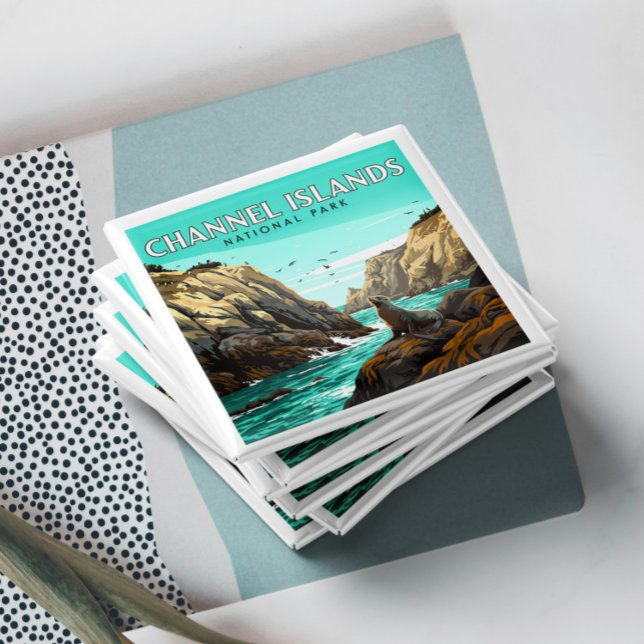Vintage Channel Islands nationalpark Magnet (Skapare uppladdad)