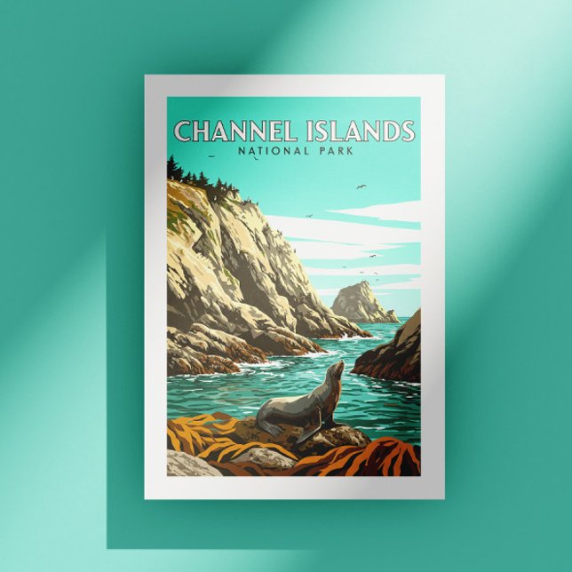 Vintage Channel Islands nationalpark Vykort (Skapare uppladdad)
