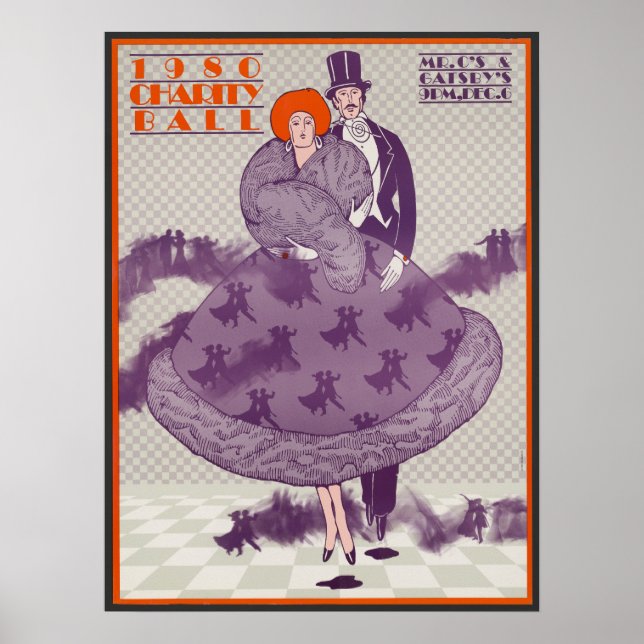 Vintage Charity Boll annons Poster (Framsidan)