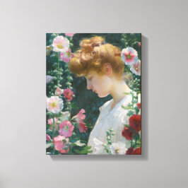 Vintage Charles Courtney Curran Lotus Lilies Canva Canvastryck
