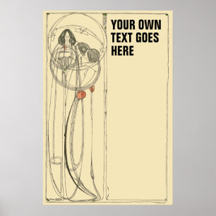 Vintage Charles Rennie Mackintosh-mall Poster