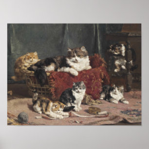 Vintage Charles Van den Eycken Playtime Poster