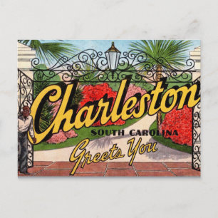 Vintage Charleston SC vykort