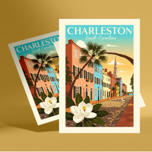 Vintage Charleston South Carolina Vykort