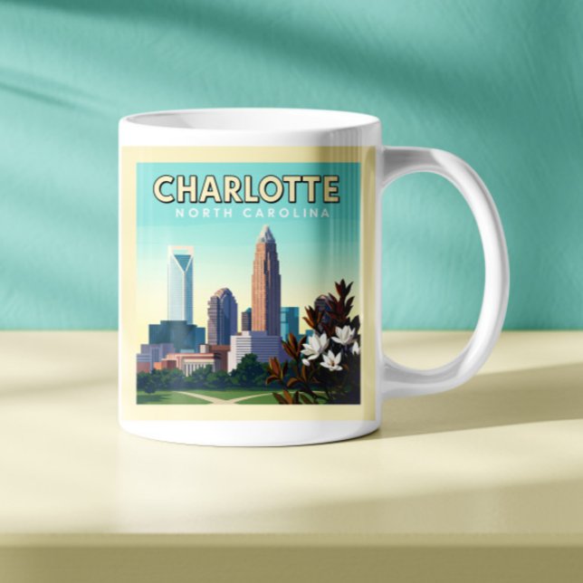 Vintage Charlotte North Carolina Kaffemugg (Skapare uppladdad)