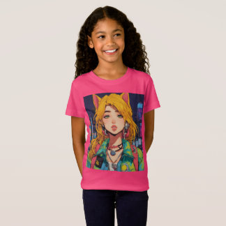 Vintage Charm Anime Stil T Shirt