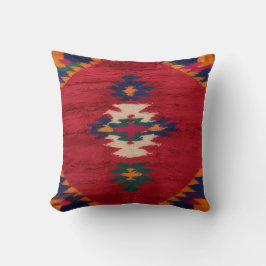 Vintage Charm med Red Kilim Turkisk Matta Pillows Kudde