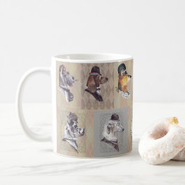 🐾 Vintage Charm of “The Gentleman Dogs”! 🐾 Kaffemugg