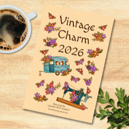 Vintage Charm Retro Nostalgia Kalender
