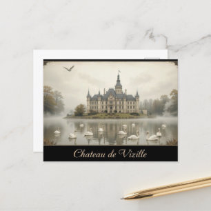 Vintage Château de Vizille Frankrike Ligcape Art Vykort