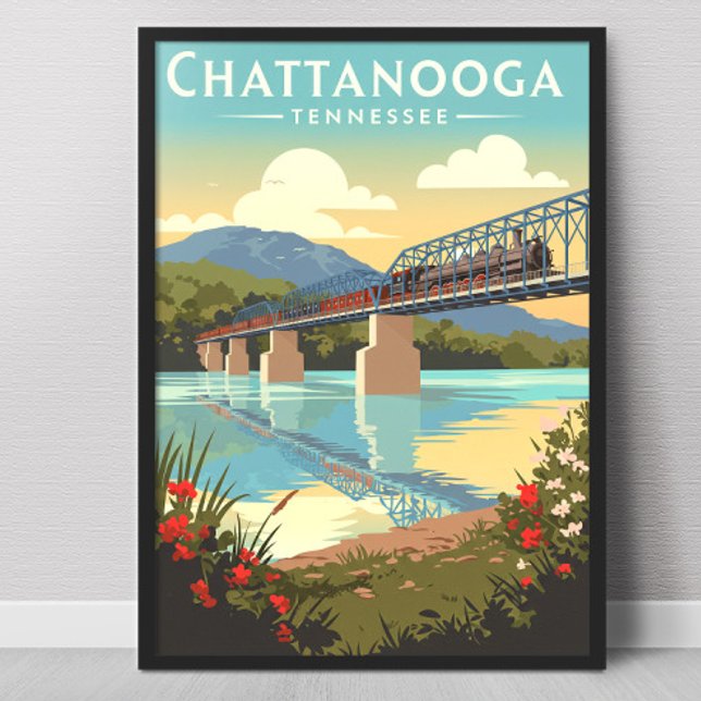 Vintage Chattanooga Tennessee Poster (Skapare uppladdad)