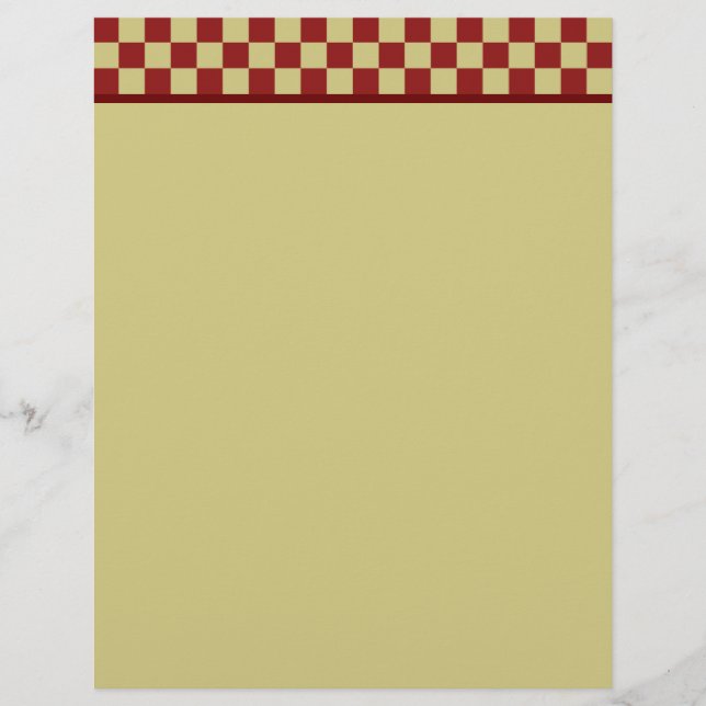 Vintage Checkerboard Letterhead (Framsida)
