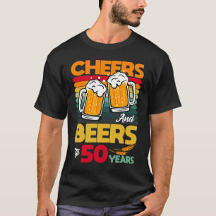 Vintage Cheers och Öl till min 50-åriga 50-åring T Shirt
