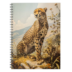 Vintage Cheetah Anteckningsbok